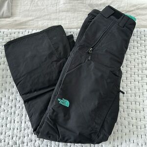 The North Face Women black lightly insulated snow pant